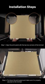 3D printer plaat 260x260mm - springstaal - magnetisch PEI - ShopVlot