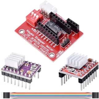 3D-printer-stappenmotordriver met DuPont-kabel