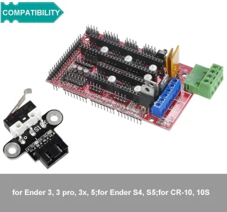 3D-printer switch, horizontaal type, mechanische eindschakelaar, module, accessoires