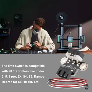 3D-printer switch, horizontaal type, mechanische eindschakelaar, module, accessoires