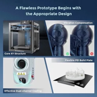 3D-printer voor hobbyisten en beginners, compact