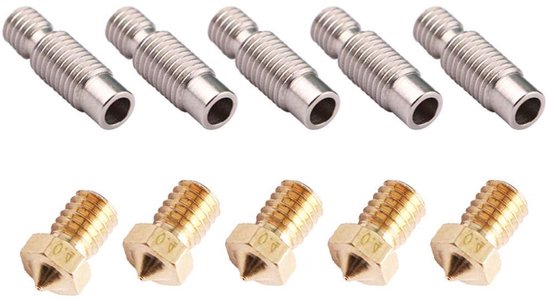 3D-printeraccessoireset 10 stuks voor V5 en V6 Hotend