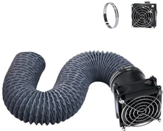 3D-printerbehuizing met rookextractiekit - zwart