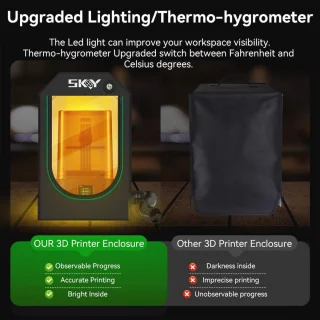 3D-printerbehuizing voor UV-hars