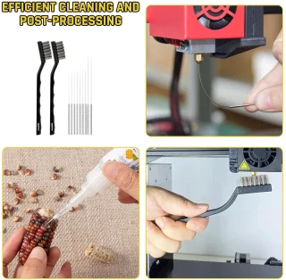 3D-printergereedschapsset met nasortgereedschap, pincet, spatel, draadborstel en vijlen - ShopVlot