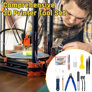 3D-printergereedschapsset met nasortgereedschap, pincet, spatel, draadborstel en vijlen - ShopVlot