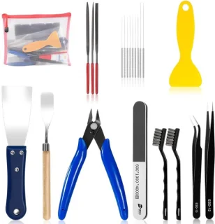 3D-printergereedschapsset met nasortgereedschap, pincet, spatel, draadborstel en vijlen - ShopVlot