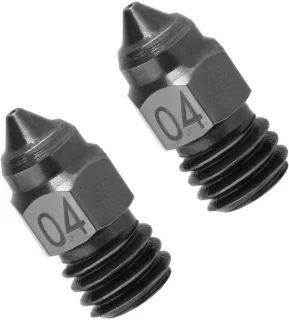 3D-printermondstuk 0,4 mm - 2 stuks - gehard staal - geschikt voor Ender 3, Ender 5, CR-10 en CR6 SE