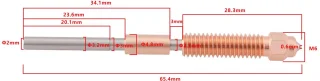3D-printernozzle 0,6 mm voor K1 Max/K1C/Unicorn/Ender-3 V3