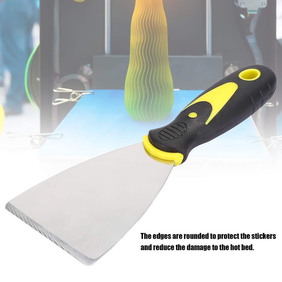 3D-printerspatel 3-inch met rubberen handgreep
