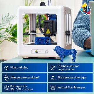 3D&Print 3D Printer Nano Wit met PLA Filament