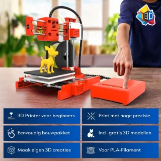 3D&Print X1 3D Printer Bouwpakket Oranje
