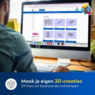 3D&Print X1 3D Printer Bouwpakket Oranje