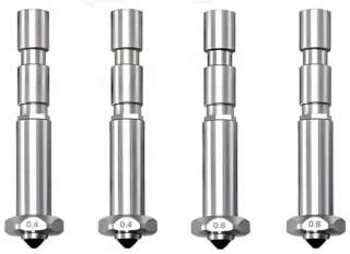 4 geïntegreerde snelwisselnozzles voor 3D-printer