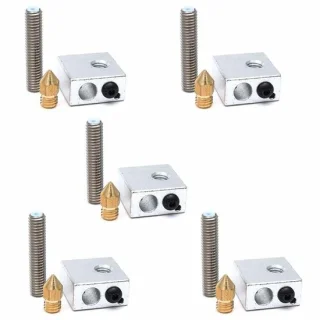 5-in-1 verwarmingsblok en nozzle set voor 3D-printer