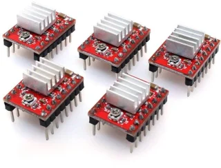 5pcs 3D Printer A4988 Reprap Stepping Stepper Motor Driver Module