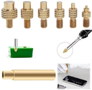 6 stuks universele soldeerbout fuseerhulpset