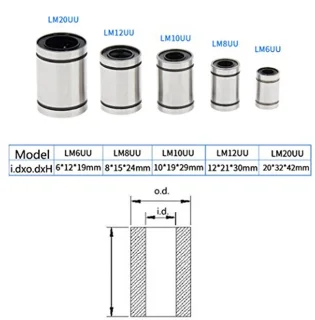 6x12x19mm Linear Ball Bearing