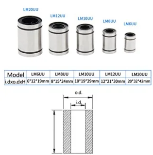 6x12x19mm Linear Ball Bearing