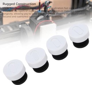 De A1 Mini 3D-printer voetjes, set van 4 (rubber/ABS) in één oogopslag