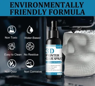 Adhesive voor 3D-printers, spray voor 3D-scanner, extra sterke 3D-printlijm voorkomt vervorming van heated print - ShopVlot