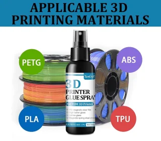 Adhesive voor 3D-printers, spray voor 3D-scanner, extra sterke 3D-printlijm voorkomt vervorming van heated print - ShopVlot
