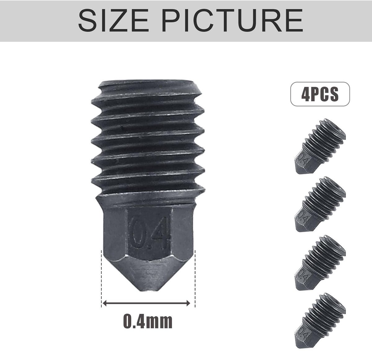 Wat vinden we goed aan de Allecto Plus Gehard Staal Mondstukken 4 stuks 3D-printer Accessoires