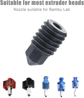 Allecto Plus Gehard Staal Mondstukken 4 stuks 3D-printer Accessoires