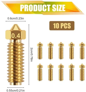 Allecto Plus Kobra3 3D-Printer Spuitmonden Kit 10 Stuks