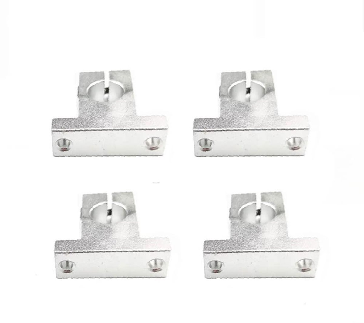 Allecto Plus Lineaire ashouders set 4 stuks 20mm aluminium