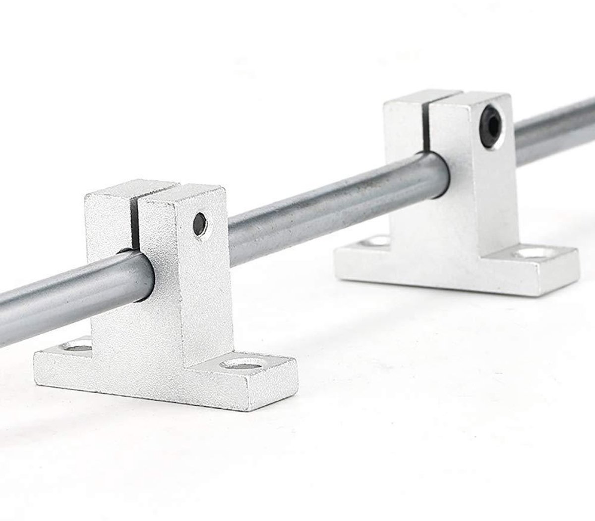 Allecto Plus Lineaire ashouders set 4 stuks 20mm aluminium