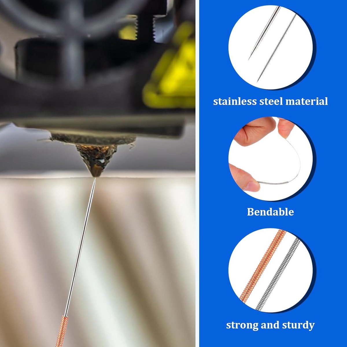 Wat vinden we goed aan de Allecto Plus Reinigingsnaalden Set 3D-printer 10 stuks RVS