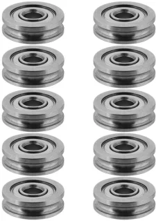 Allecto - U-groef wielkatrollager (kogellager) - 10 stuks