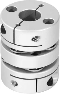 Aluminium motoras koppeling D34 L40 membraan flexibele koppeling