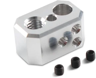 Aluminium nextruder heaterblock voor 3D printers