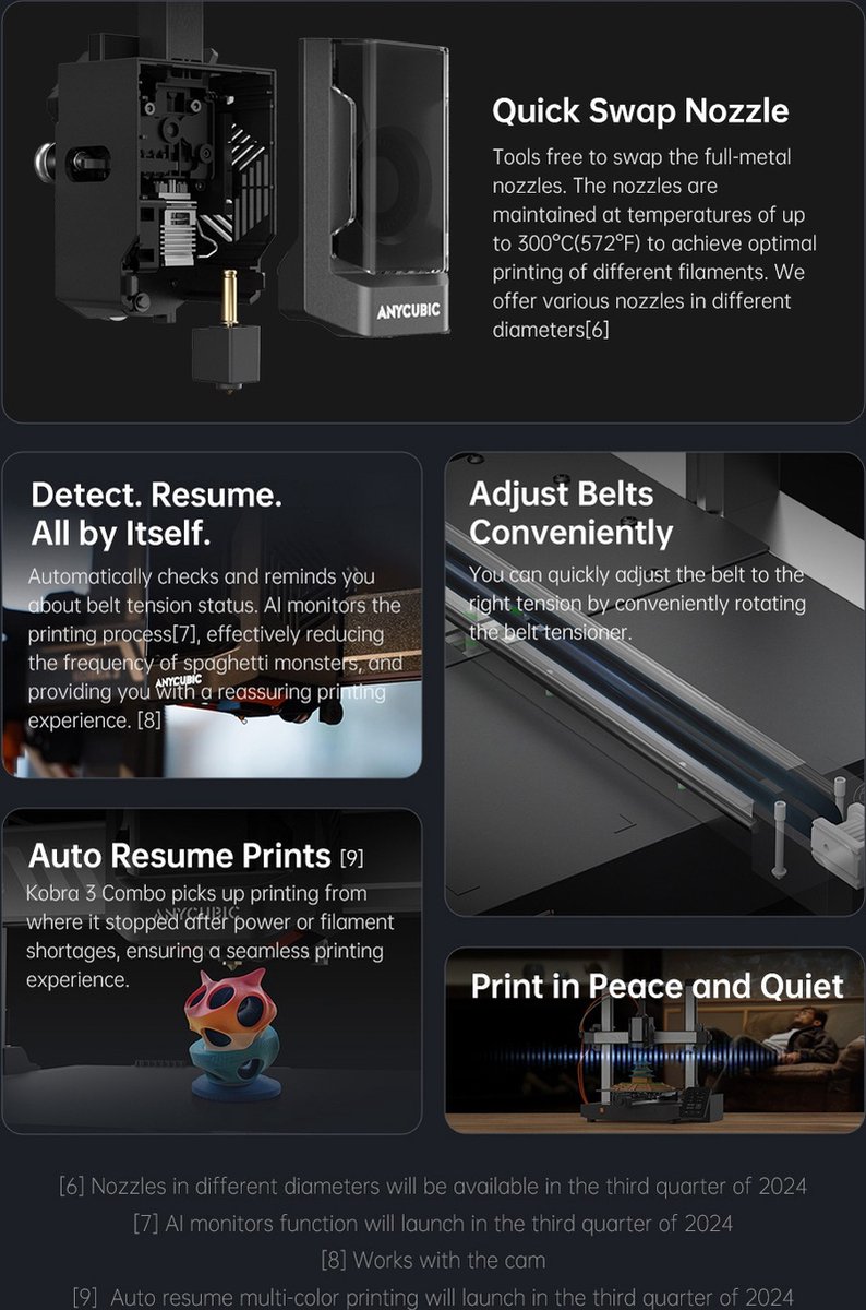 Anycubic Cobra 3 Combo 3D-printer