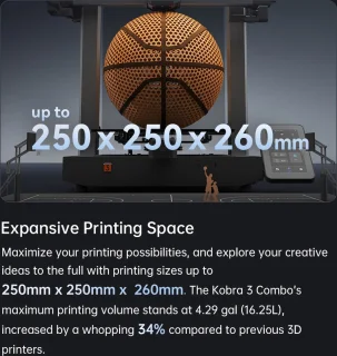 Anycubic Cobra 3 Combo 3D-printer