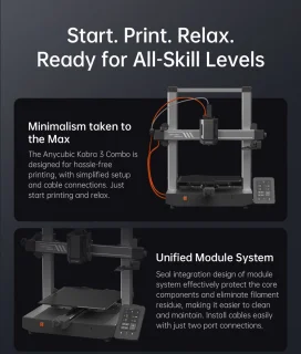 ANYCUBIC Kobra 3 Combo 3D Printer Kit