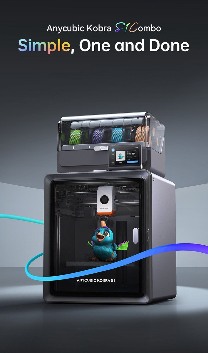 Anycubic Kobra S1 Combo 3D-printer CoreXY 250x250x250 mm