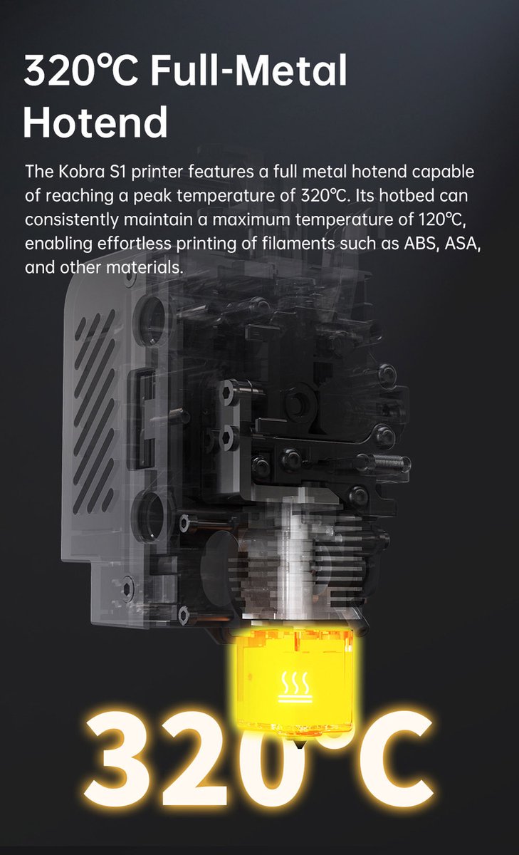 Anycubic Kobra S1 Combo 3D-printer CoreXY 250x250x250 mm