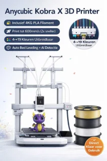 Anycubic Kobra X — razendsnel, slim en direct gebruiksklaar
