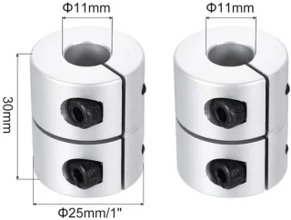 Askoppeling 11 tot 11 mm - m-winkel