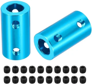 Askoppelingen 8 mm – 5 stuks – aluminiumlegering – M-winkel