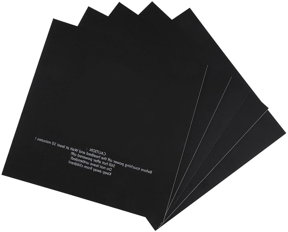 De Buildtak 220x220mm Buildplate Stickers voor Flashforge Adventurer 4 3D Printer 5 Stuks in één oogopslag