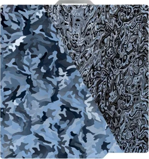 Camouflage & Ripple PEY 3D-printbed voor diverse 3D-printers