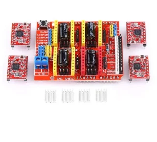 CNC Shield V3 uitbreidingskaart met A4988/DRV8825-stappenmotorstuurprogramma