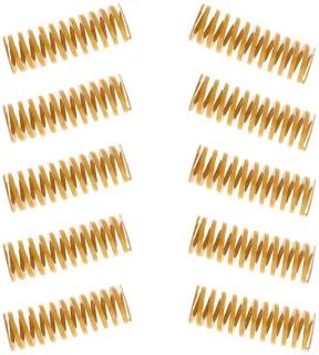 Compressieveer 10x 8x25mm – geel – 3D-printer veer