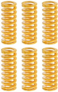 Compressieveren 8 mm OD - 20 mm lengte - 6 stuks - m-winkel