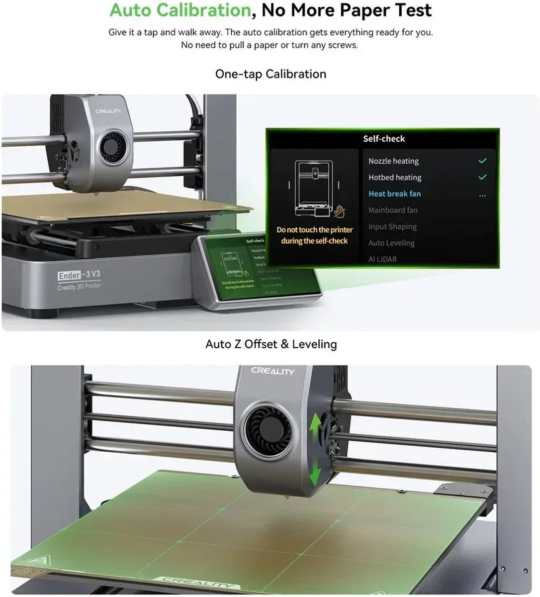 Creality Ender-3 V3 KE 3D Printer Bouwpakket Zwart