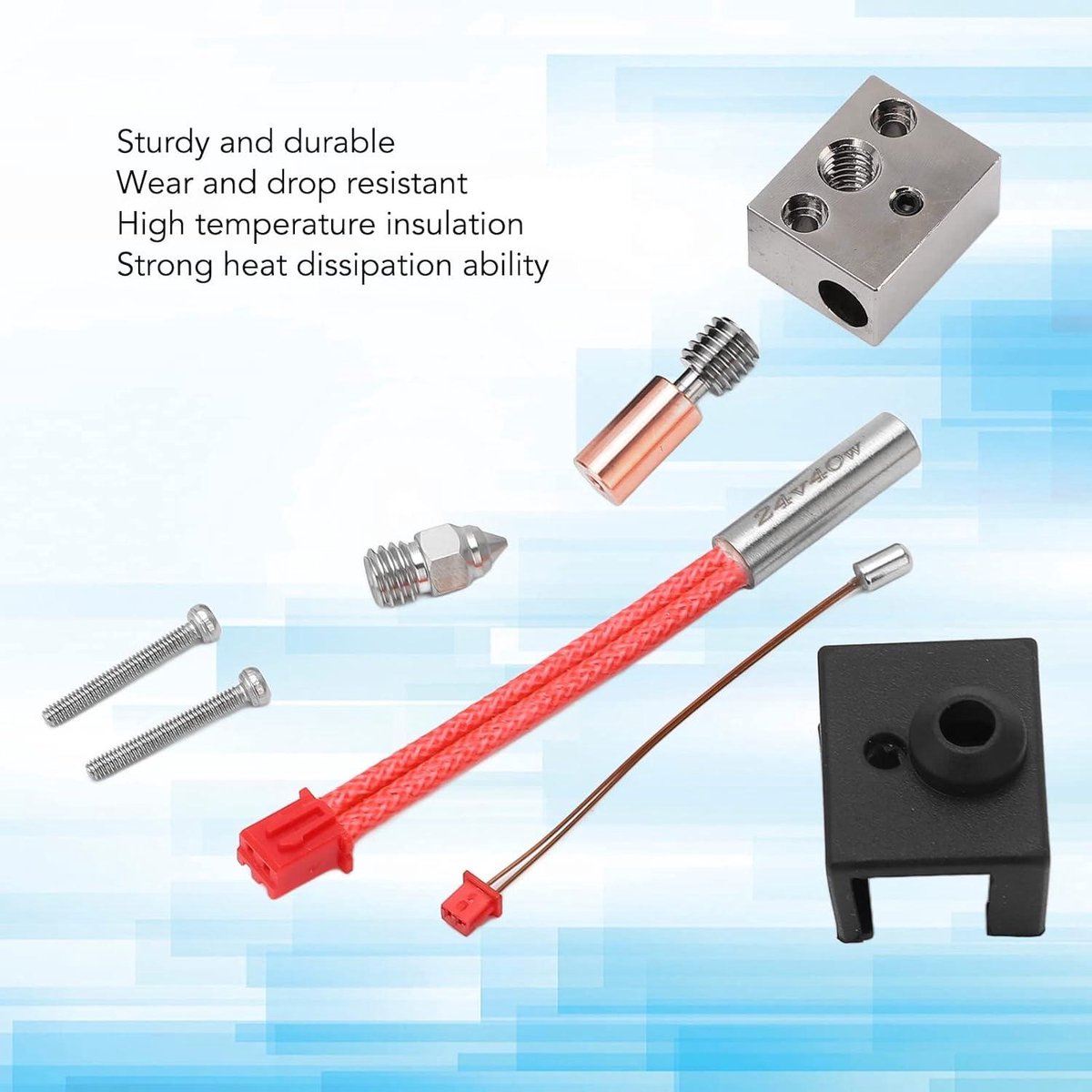 Wat vinden we goed aan de Creality Extruder Verwarmingsblokset 0.4 mm Voor Ender 3 S1 Series & CR 10 Smart Pro